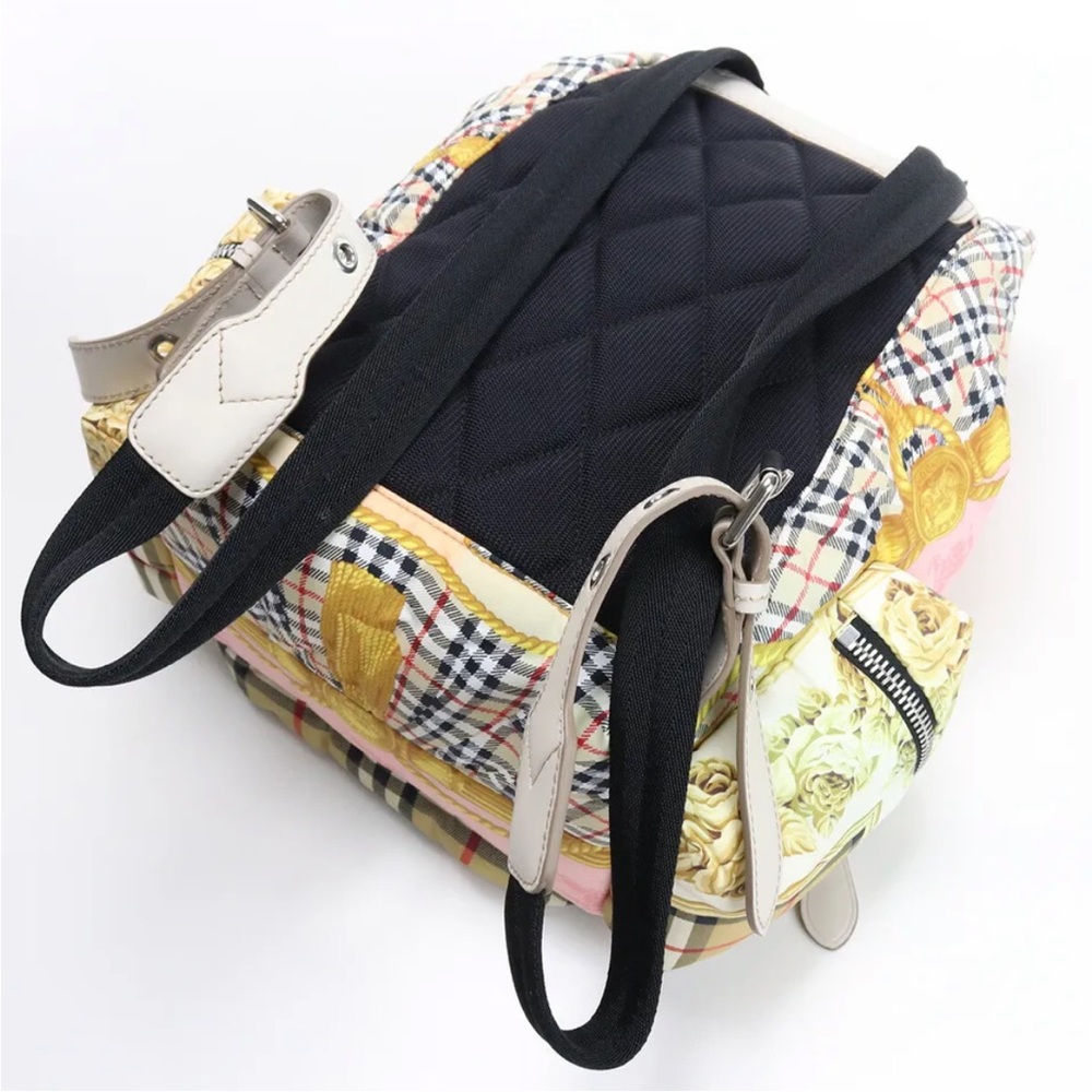 Burberry medium ruff sack silk puffer backpack. Like new. - Picture 2 of 7